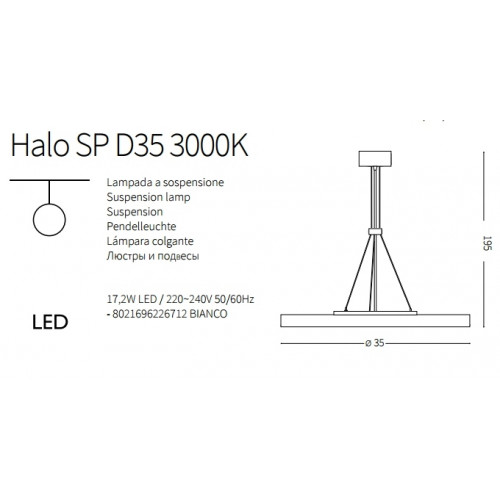 Люстра Ideal Lux HALO 226712