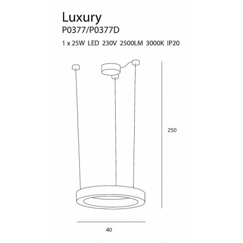 Люстра MAXlight LUXURY P0377D