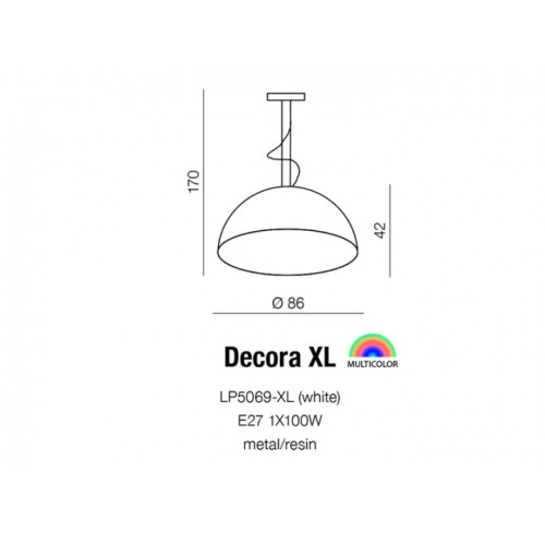 Люстра AZzardo DECORA XL AZ2156 (LP5069XLBK )