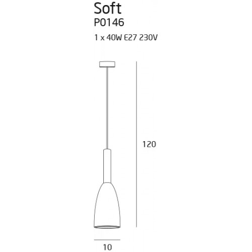 Підвісний світильник MAXlight SOFT P0146