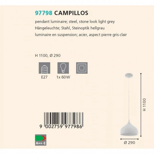 Люстра Eglo CAMPILLOS 97798
