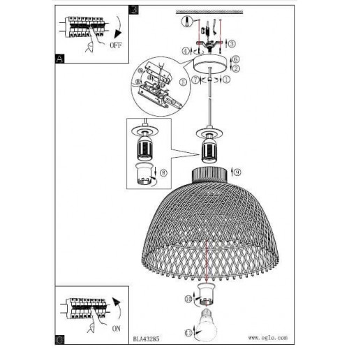 Люстра Eglo AUSNBY 43288