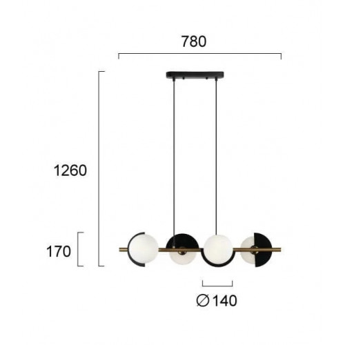 Люстра Viokef DARCY 4292100