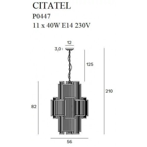 Люстра MAXlight CITATEL P0447