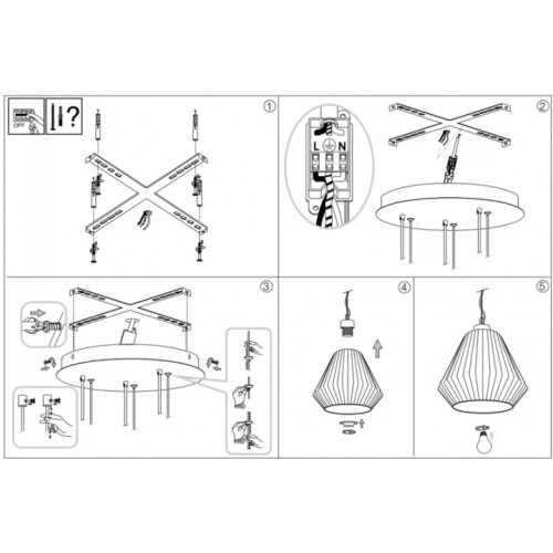 Люстра Ideal Lux ORIGAMI 198095