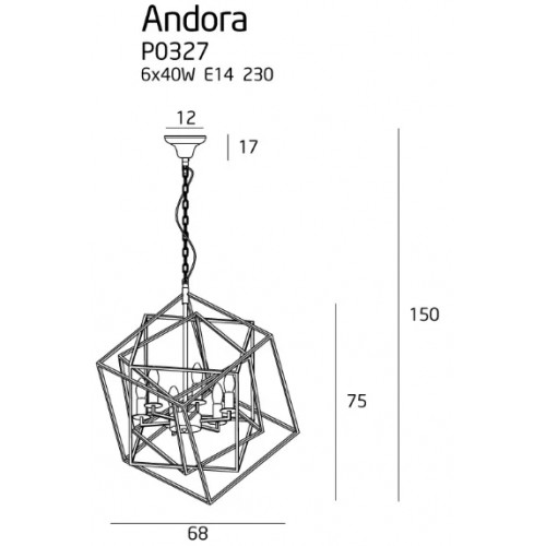 Люстра MAXlight ANDORA P0328