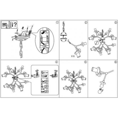 Люстра Ideal Lux KEPLER 162478