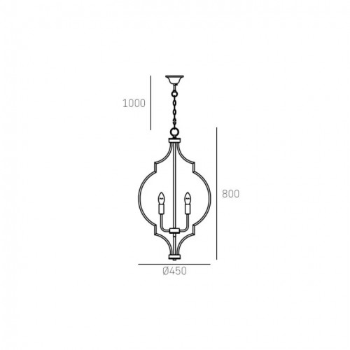 Люстра CosmoLight NASHVILLE P05186BK