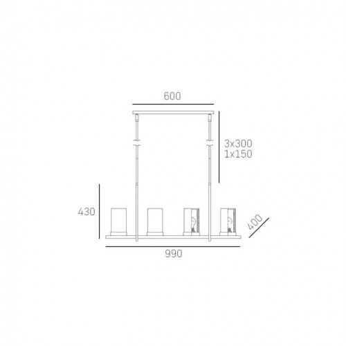 Люстра CosmoLight NASHVILLE P05186BK