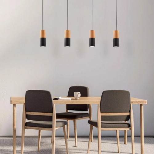Люстра TK Lighting ELIT BLACK WOOD 6311