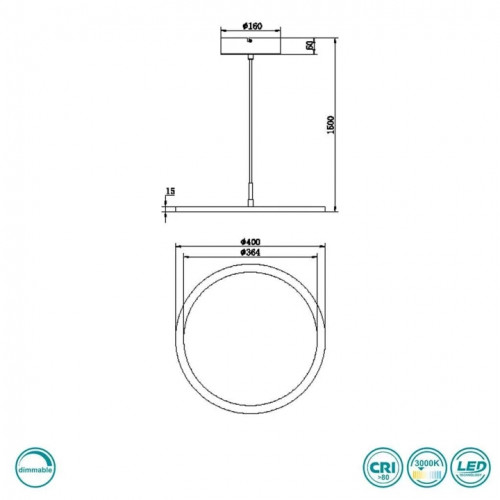 Люстра Trio TRAY 340910132