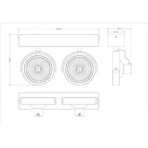 Люстра Searchlight AXIS 9131BK