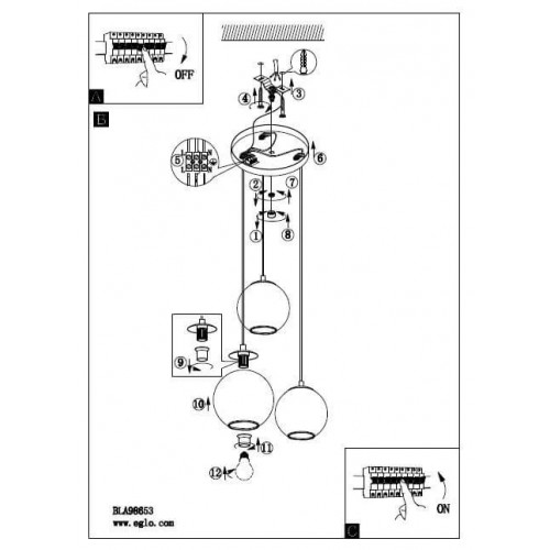 Люстра Eglo ARISCANI 98653