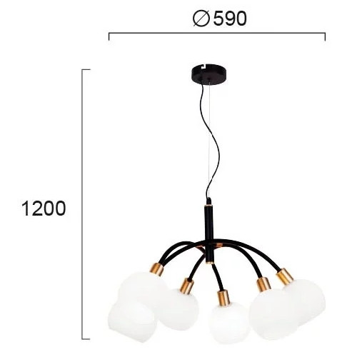 Люстра Viokef ELISA 4215000