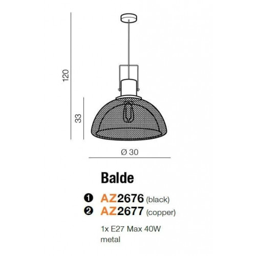 Люстра AZzardo BALDE AZ2676