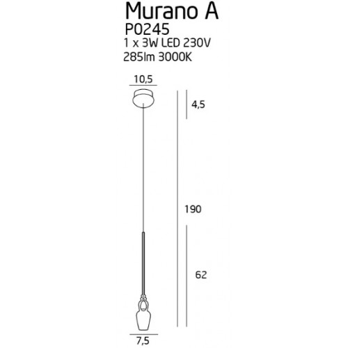 Люстра MAXlight MURANO A P0245