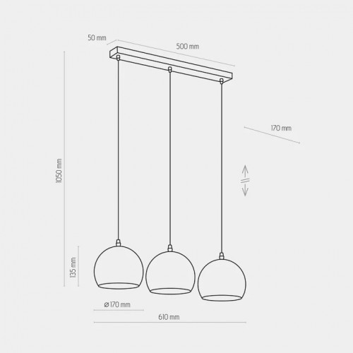 Люстра TK Lighting YODA GOLD ORBIT 3449