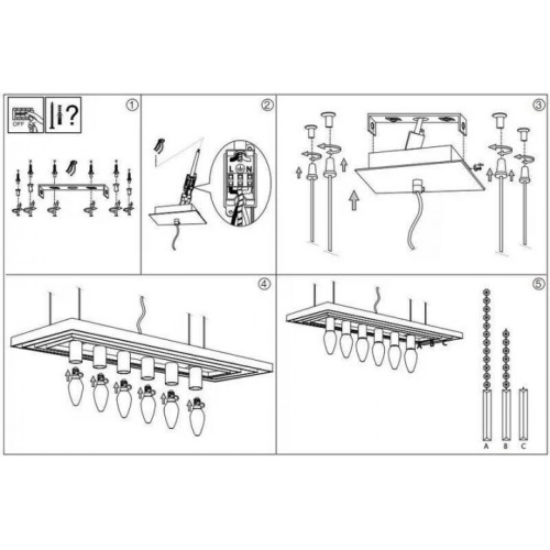 Люстра Ideal Lux MARTINEZ 166322