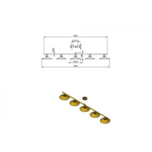 Люстра Pikart LINE G600 28931-9