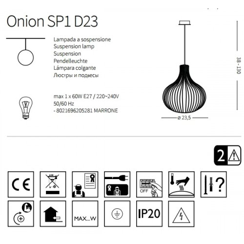 Люстра Ideal Lux ONION 205281