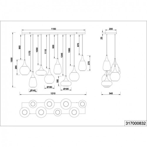 Люстра Trio LUMINA 317000832