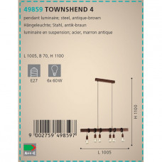 Люстра Eglo Townshend 49859 Люстра Eglo Townshend 49859