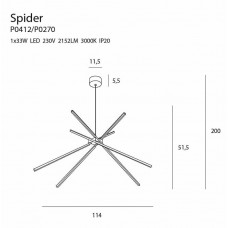 Люстра MAXlight SPIDER P0412