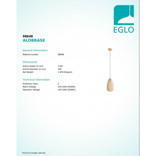 Люстра Eglo ALOBRASE 98648