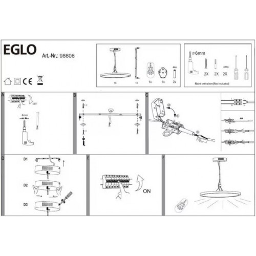 Люстра Eglo CERIGNOLA 98606