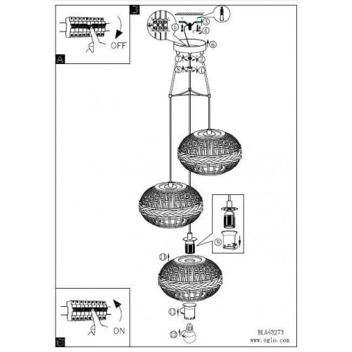 Люстра Eglo DONDARRION 43273