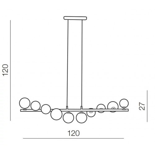 Люстра Zuma Line LOYA P0461-11A-P7SD