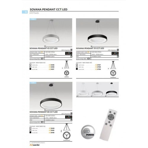 Люстра AZzardo SOVANA 45 CCT LED AZ3437