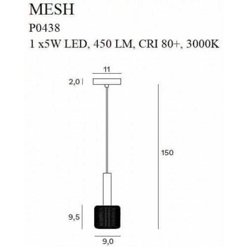 Люстра MAXlight MESH P0438