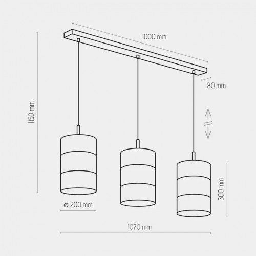 Люстра TK Lighting BOGART BLACK 3215
