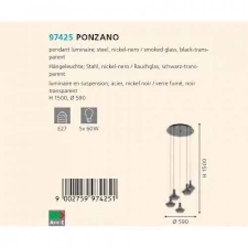 Люстра Eglo PONZANO 97425