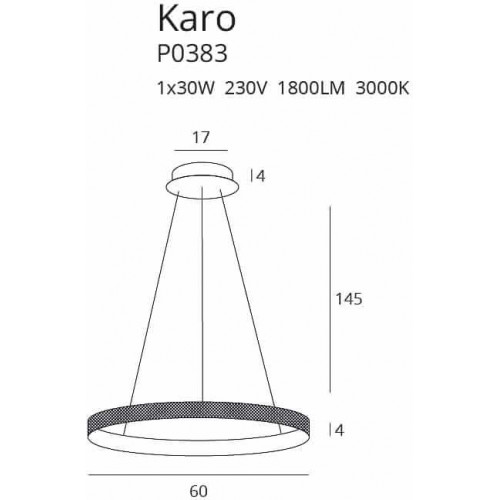 Люстра MAXlight KARO P0383
