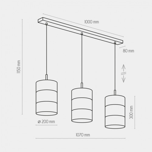 Люстра TK Lighting BOGART BLACK 3215