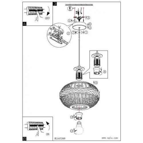 Люстра Eglo DONDARRION 43269