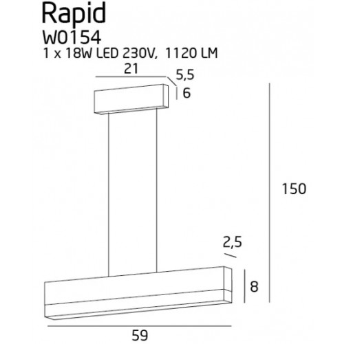 Люстра MAXlight RAPID P0155