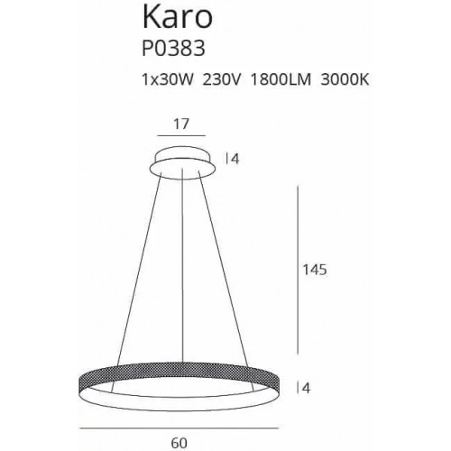 Люстра MAXlight KARO P0383