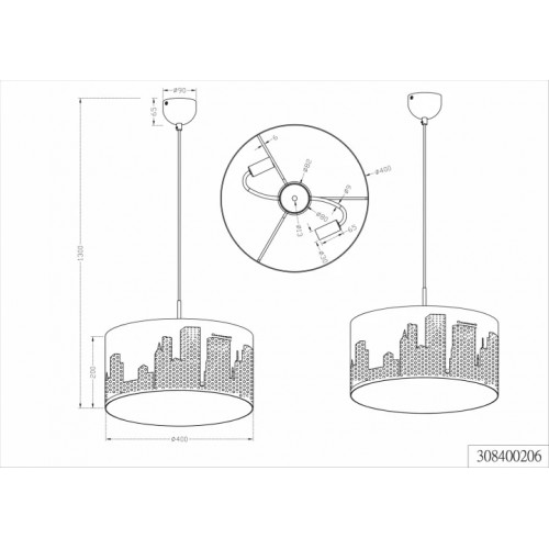 Люстра Trio CAPITAL 308400206