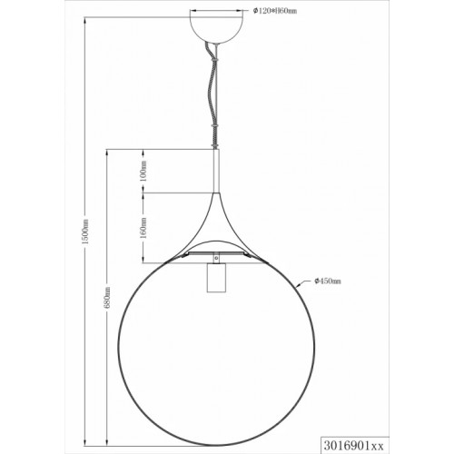 Люстра Trio MIDAS 301690106