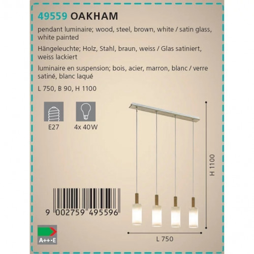 Люстра Eglo OAKHAM 49559