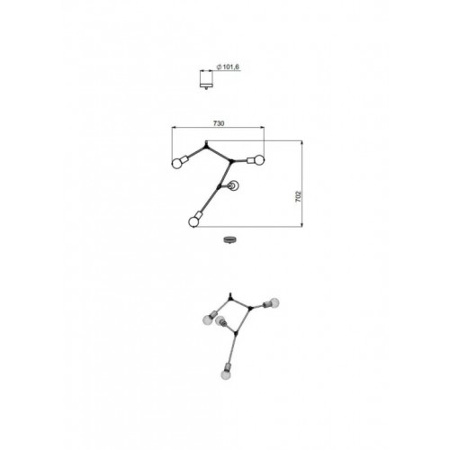 Люстра Pikart Brass&Glass 23712-1