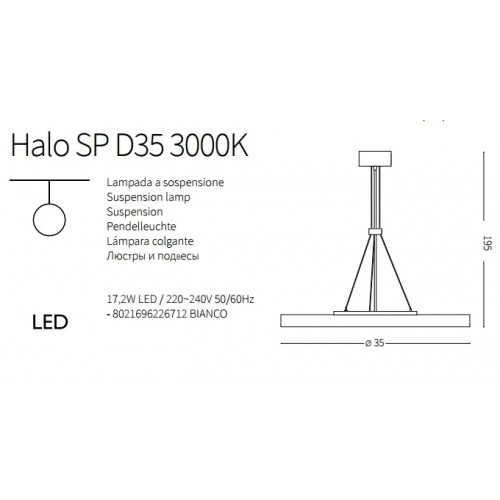 Люстра Ideal Lux HALO 223254
