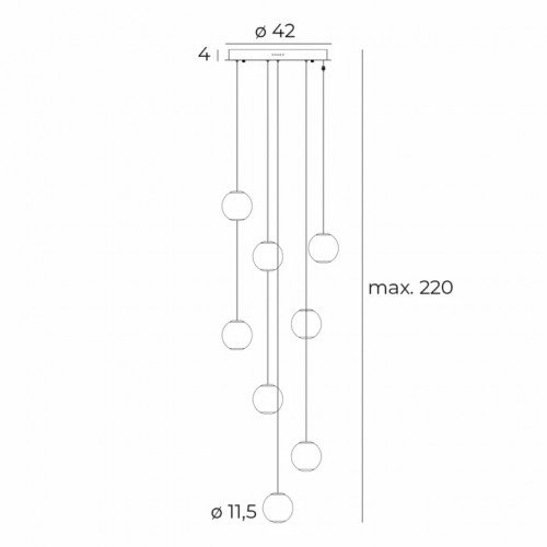 Люстра MAXlight NOBILE P0481