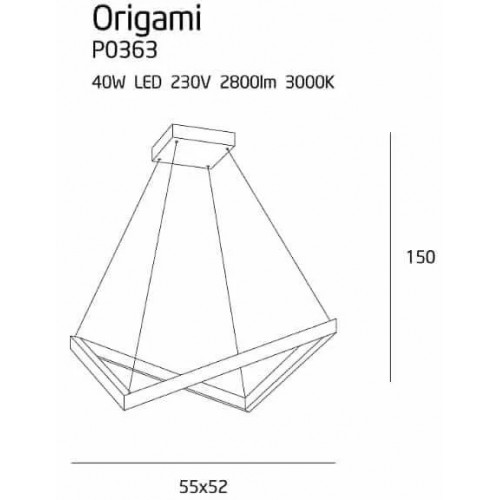 Люстра MAXlight ORIGAMI P0363
