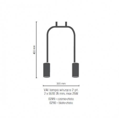 Стельовий світильник Nowodvorski VESPA BLACK 8842