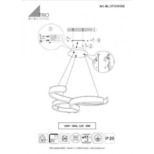 Люстра Trio FRANCIS 371310142