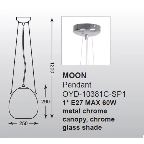 Люстра Zuma Line MOON P19066B-D25